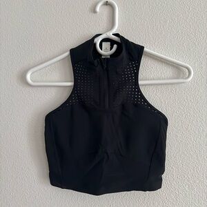 Lululemon Black Sport Top with Zipper